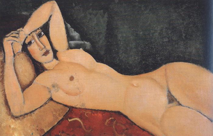 Amedeo Modigliani Recling Nude with Arm Across Her Forehead (mk39) Germany oil painting art